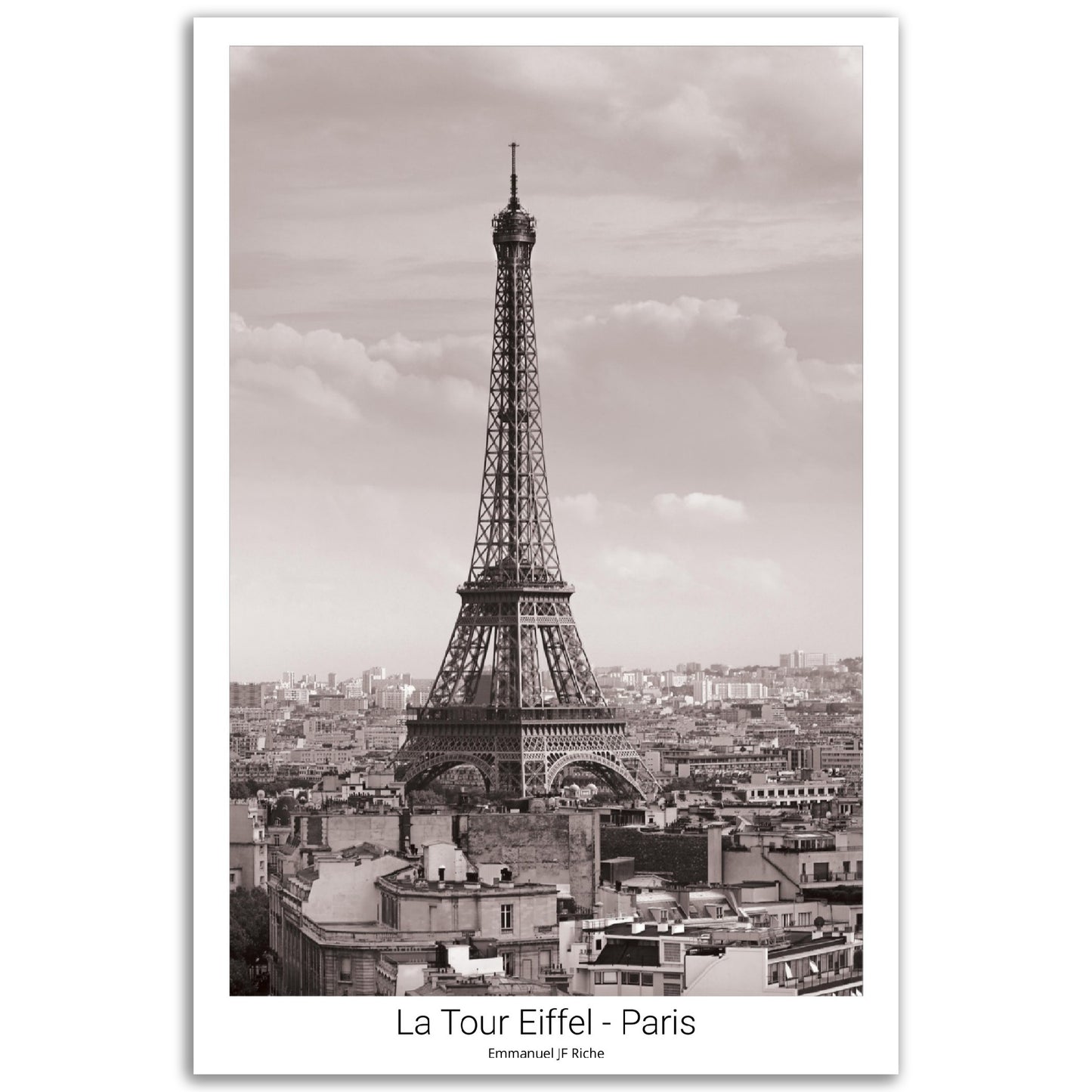 Tour Eiffel - Paris - Impression sur aluminium