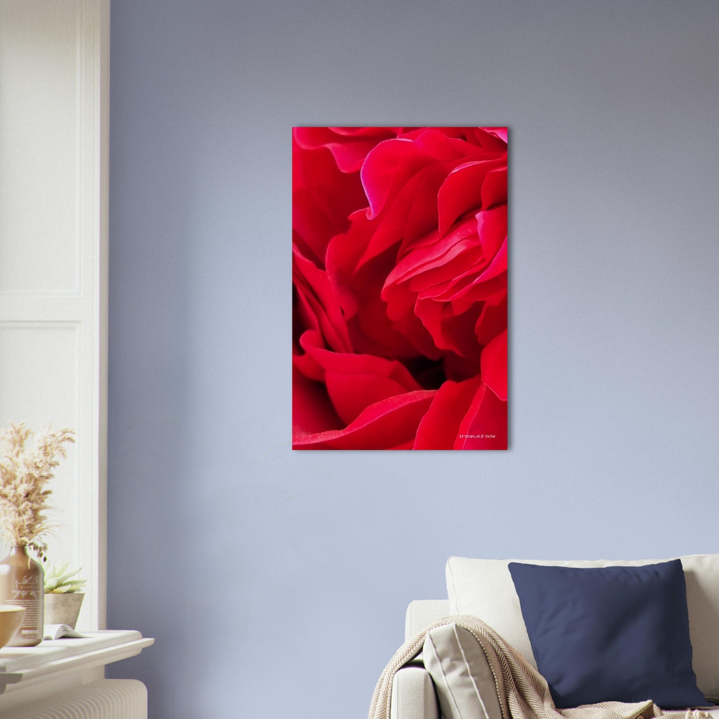 Rose feuille - Impression sur aluminium