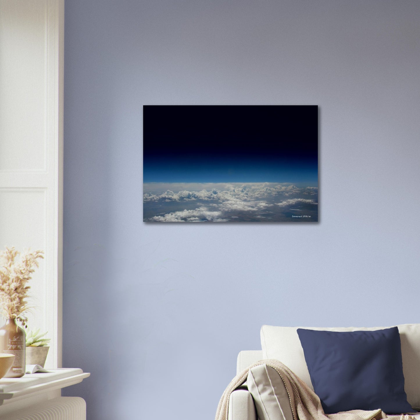 Espace et nuages - Papier poster Premium Semi-Glossy