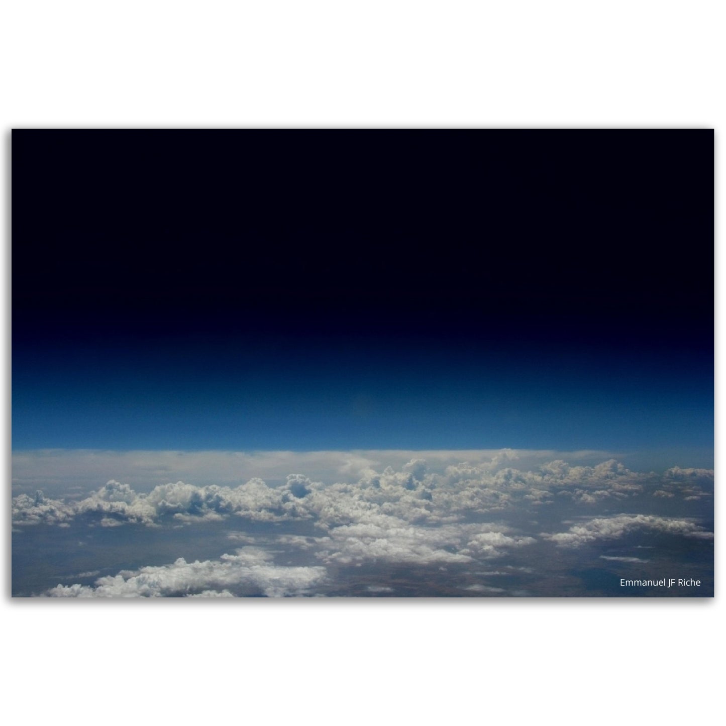 Espace et nuages - Impression sur aluminium