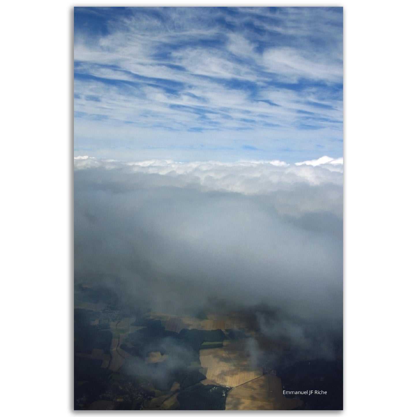 Nuages sur l’Espagne - Impression sur aluminium