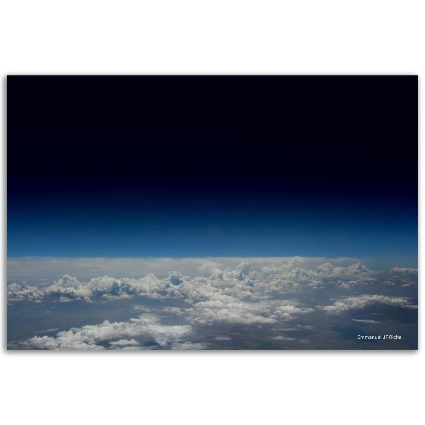 Espace et nuages - Papier poster Premium Semi-Glossy